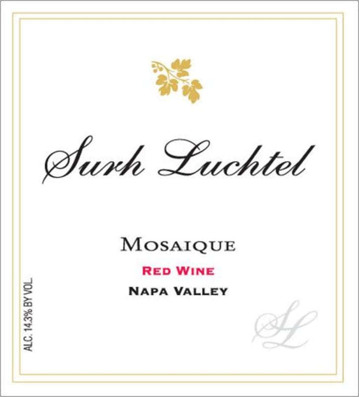 Surh-Luchtel Cellars Mosaique Red 2007 Front Label