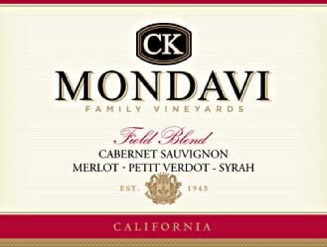 CK Mondavi Field Blend 2009 Front Label