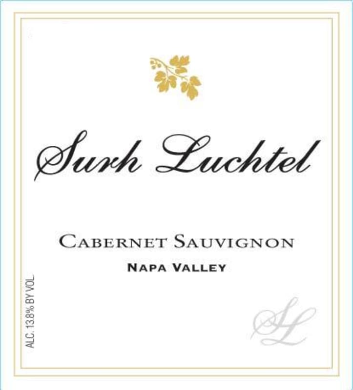 Surh-Luchtel Cellars Cabernet Sauvignon 2010 Front Label