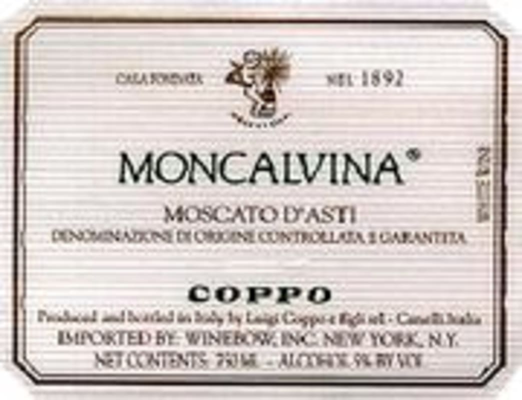 Coppo Moncalvina Moscato d'Asti (half-bottle) 2002 Front Label