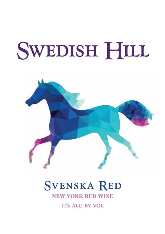 Swedish Hill Winery Svenska Red Front Label