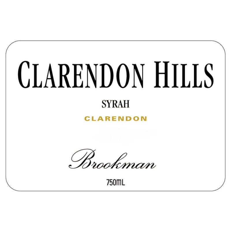 Clarendon Hills Brookman Syrah 2001 Front Label