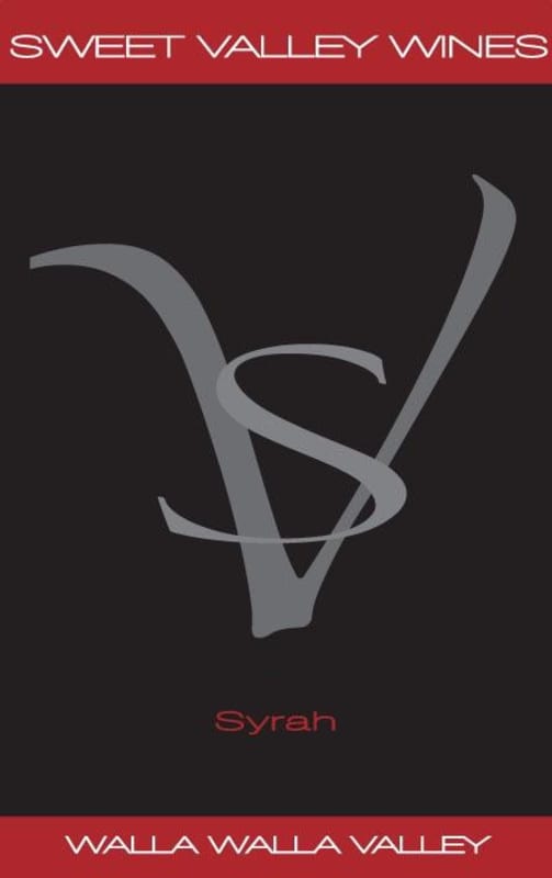 Sweet Valley Wines Syrah 2009 Front Label