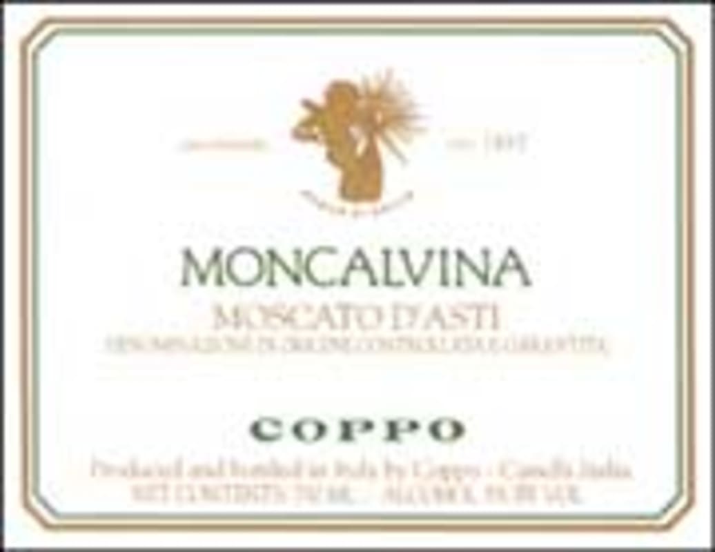 Coppo Moncalvina Moscato d'Asti 2002 Front Label