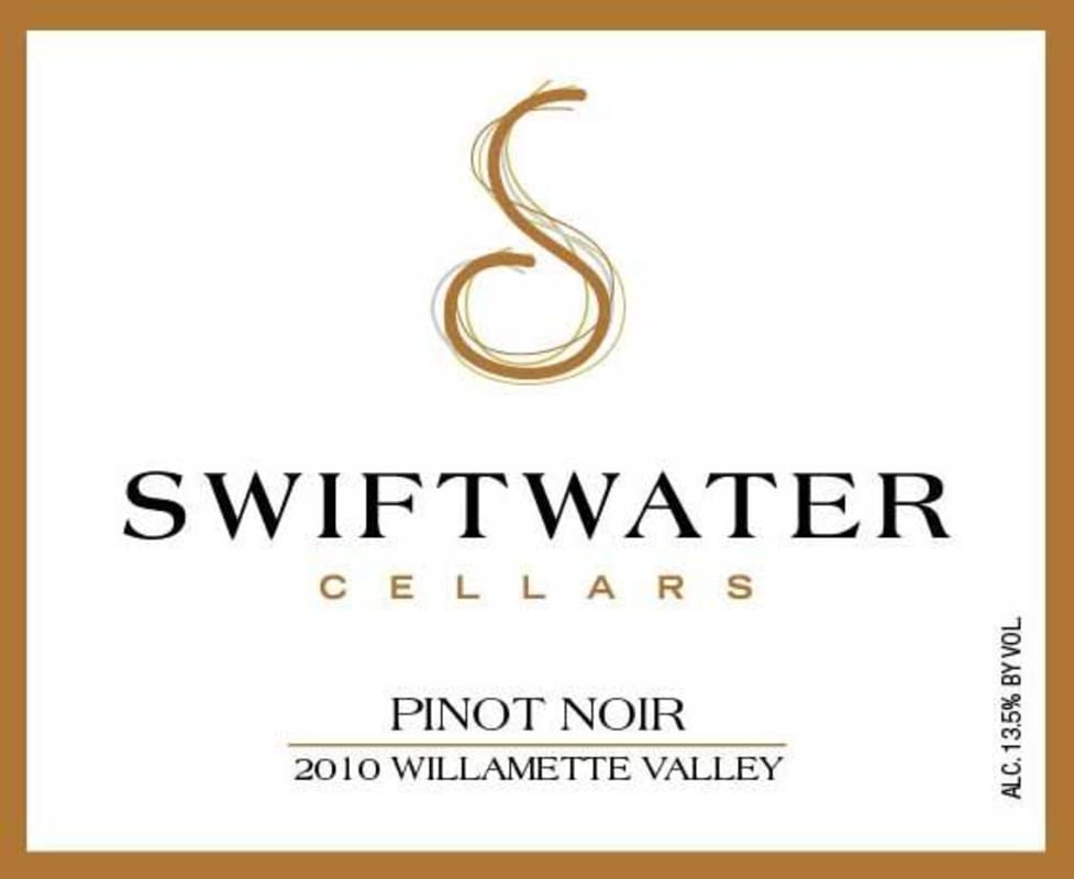 Swiftwater Cellars Pinot Noir 2010 Front Label