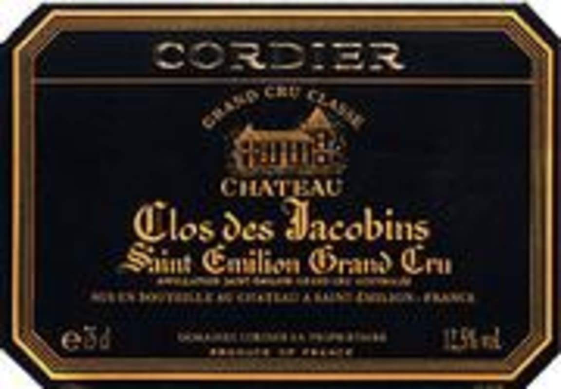 Chateau Clos des Jacobins 2000 Front Label