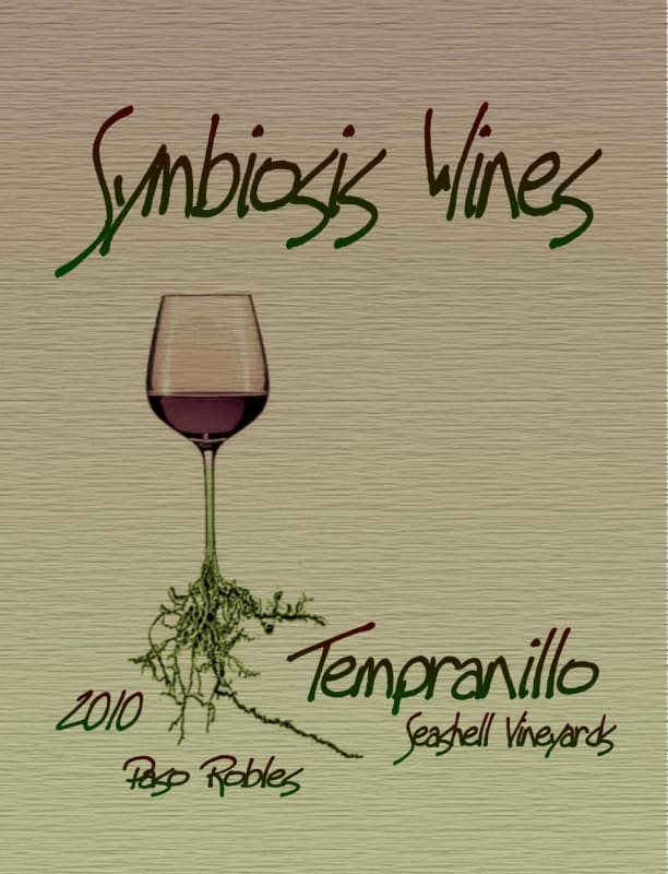 Symbiosis Wines Tempranillo 2010 Front Label