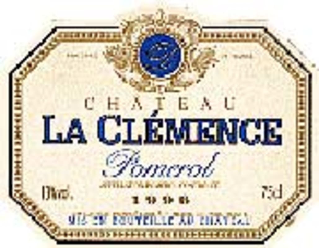 Chateau La Clemence Pomerol 2000 Front Label