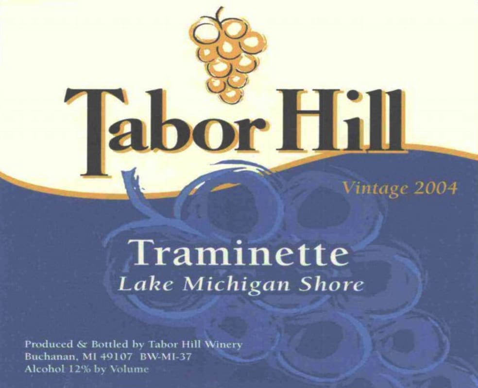 Tabor Hill Winery & Restaurant Traminette 2012 Front Label