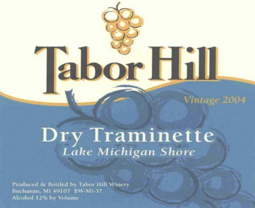 Tabor Hill Winery & Restaurant Traminette 2004 Front Label