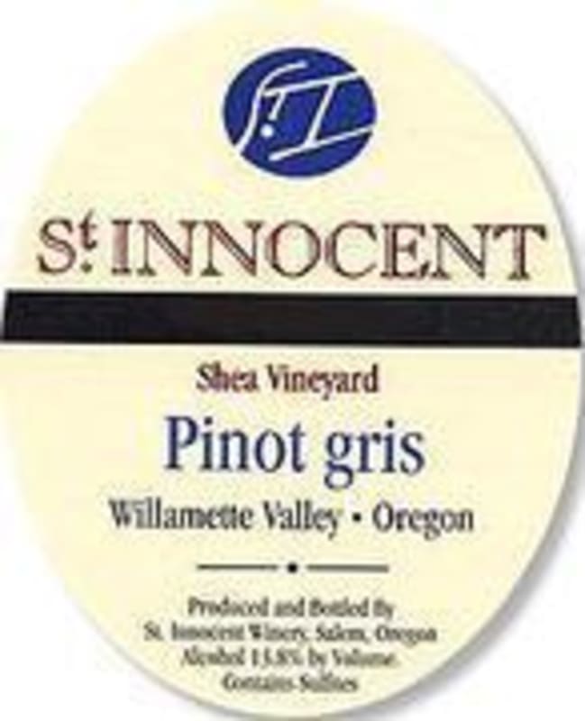 St. Innocent Shea Vineyard Pinot Gris 2001 Front Label