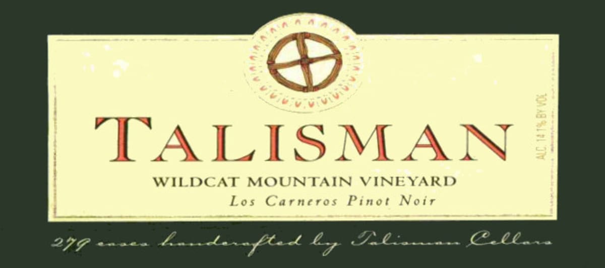 Talisman Wines Wildcat Mountain Vineyard Pinot Noir 2007 Front Label