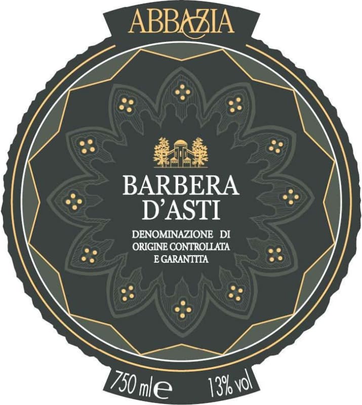 Abbazia Barbera d'Asti 2014 Front Label