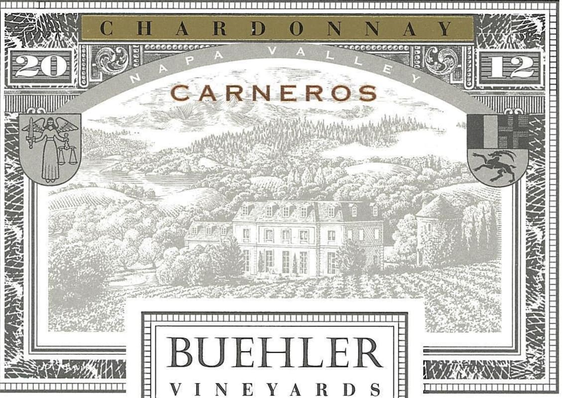 Buehler Carneros Chardonnay 2012 Front Label