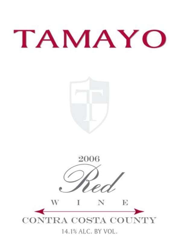 Tamayo Family Vineyards Red 2006 Front Label