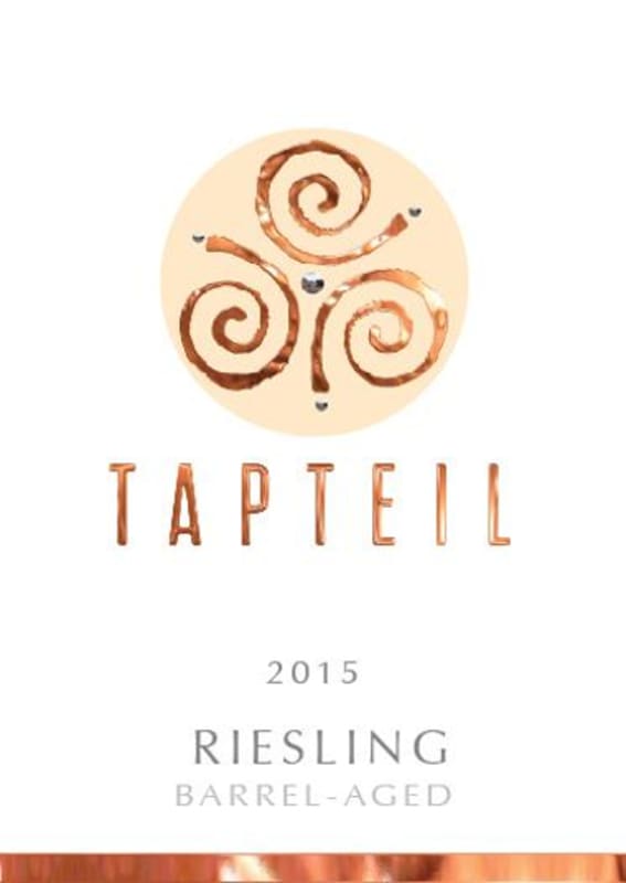 Tapteil Estate Barrel Aged Riesling 2015 Front Label