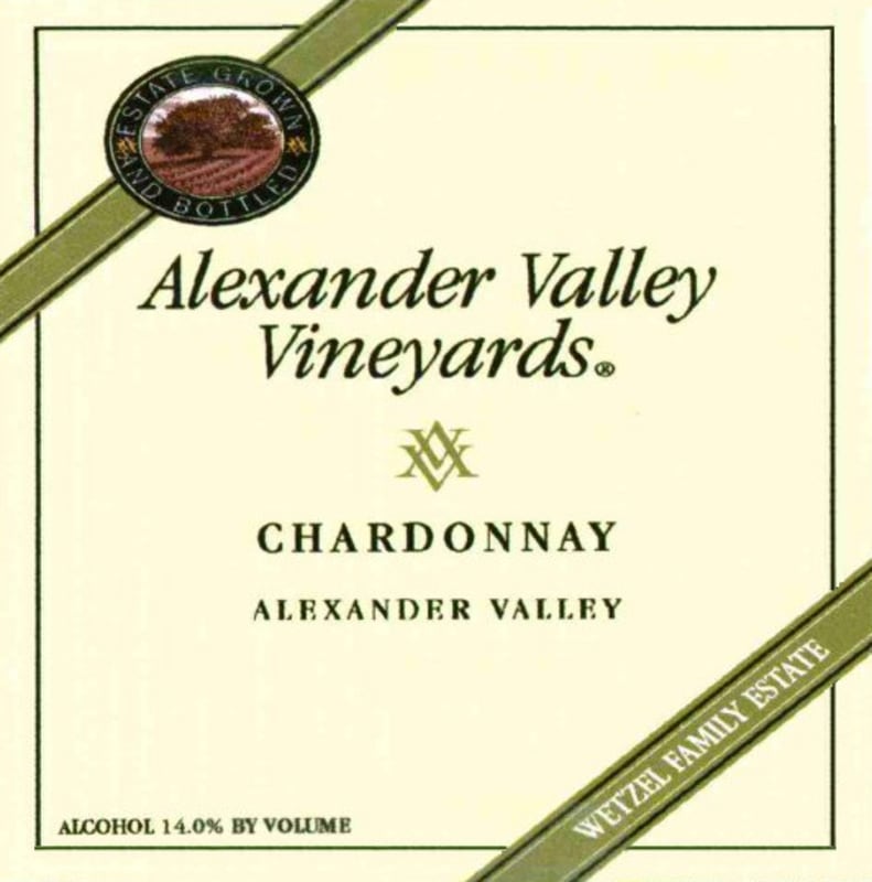 Alexander Valley Vineyards Chardonnay 2007 Front Label
