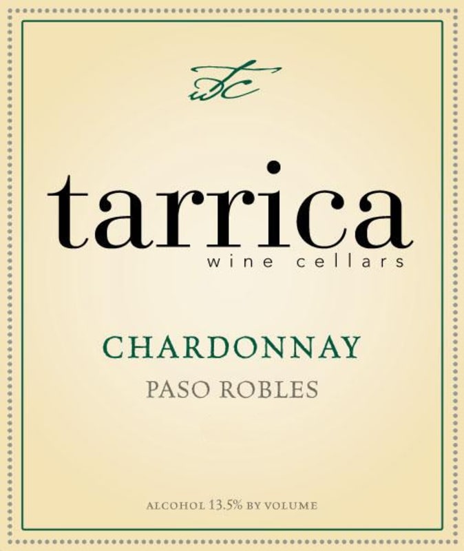 Tarrica Wine Cellars Chardonnay 2013 Front Label