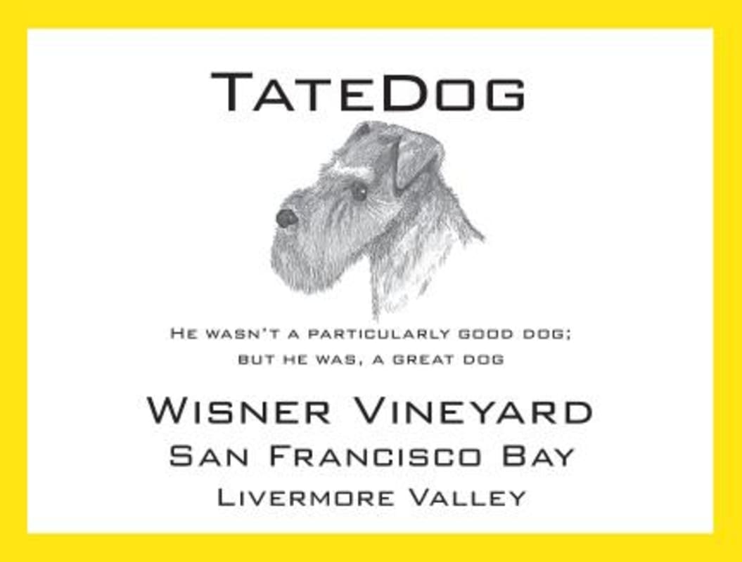 TateDog Wines Wisner Vineyard Chardonnay 2013 Front Label