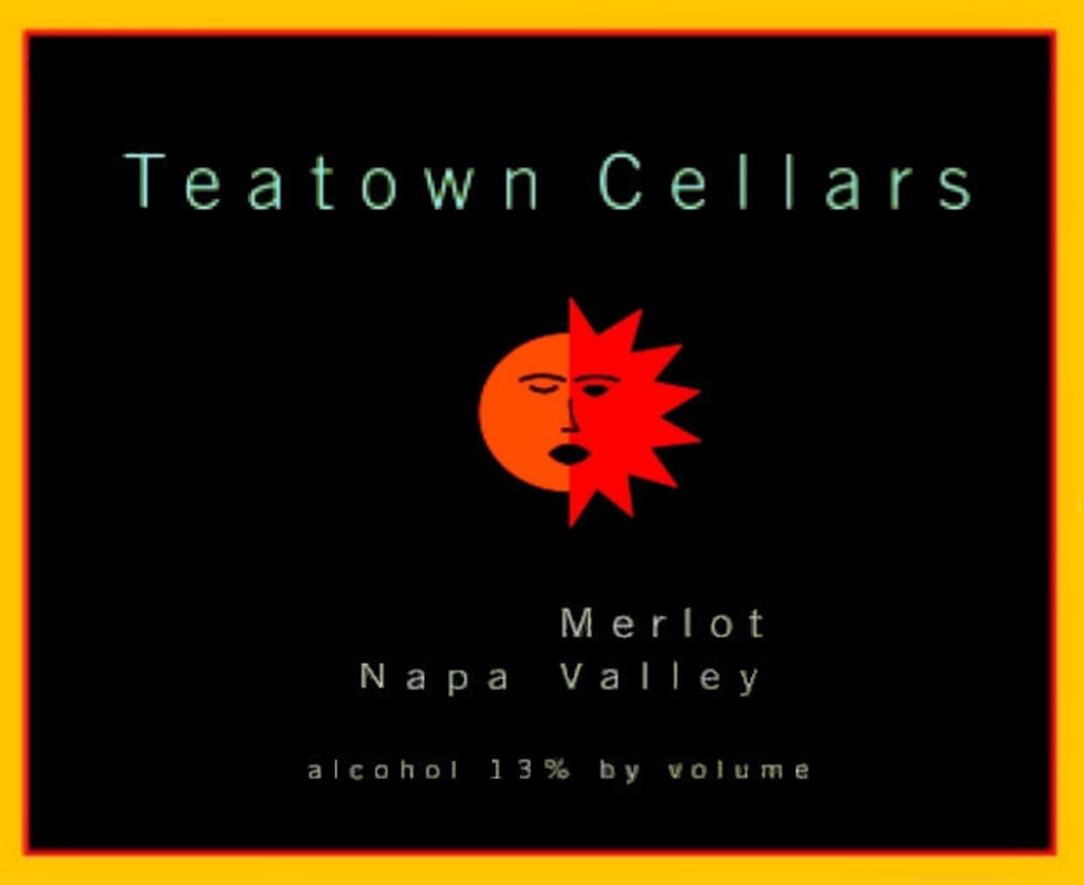 Teatown Cellars Merlot 2001 Front Label