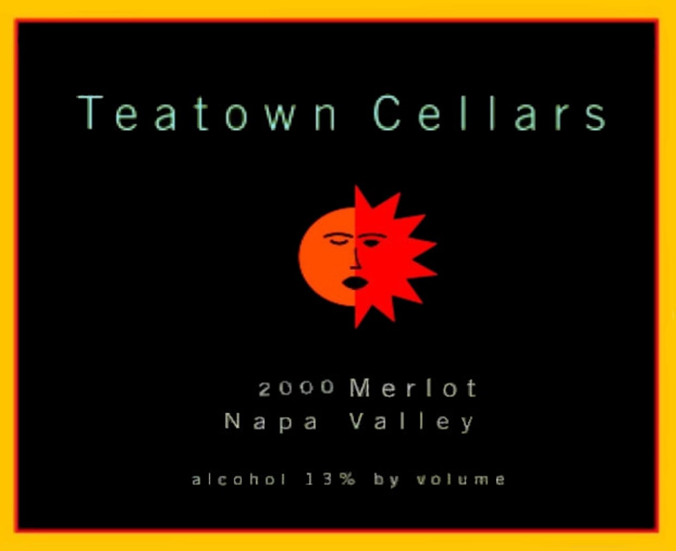 Teatown Cellars Merlot 2000 Front Label