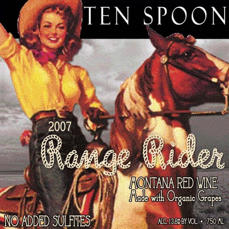 Ten Spoon Vineyard & Winery Range Rider Red 2007 Front Label