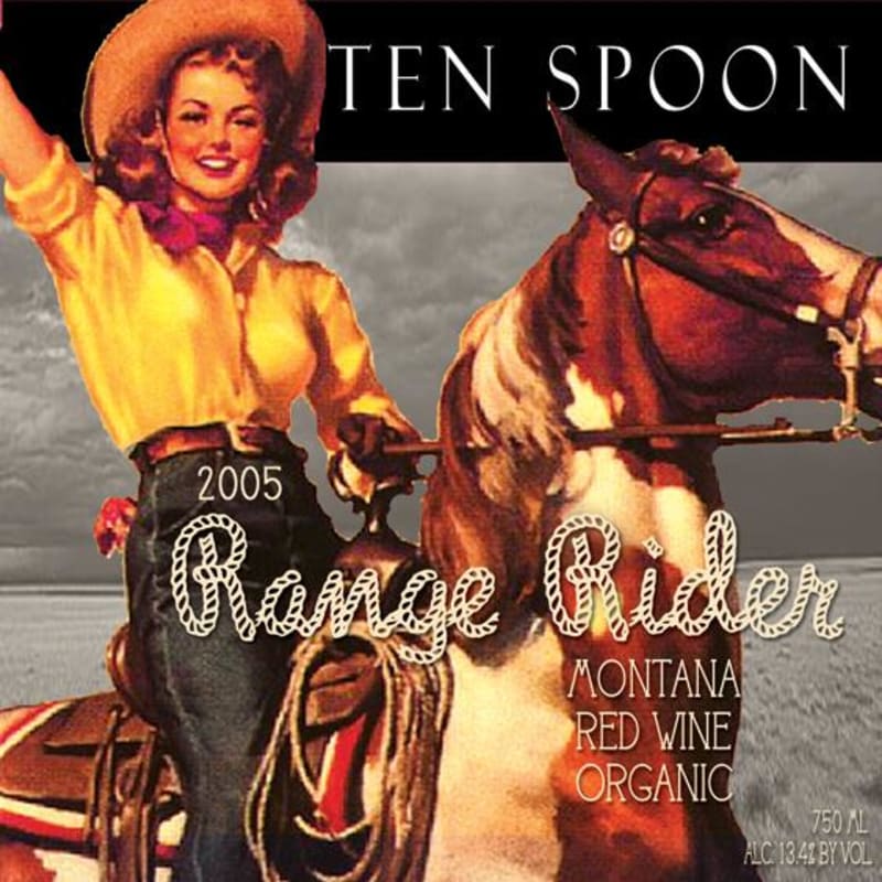 Ten Spoon Vineyard & Winery Range Rider Red 2005 Front Label
