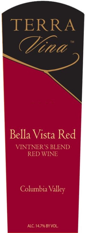 Terra Vina Bella Vista Red 2012 Front Label