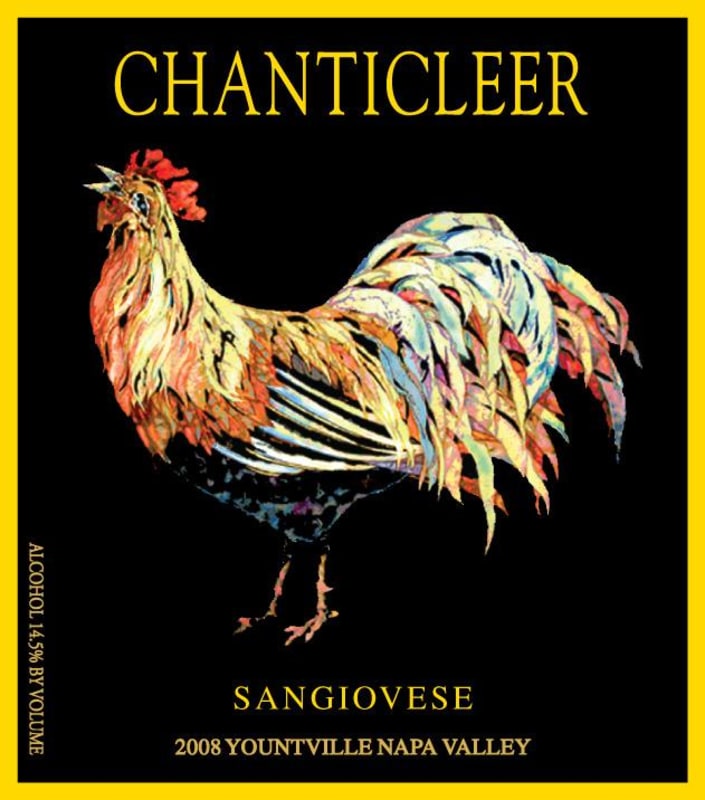 Chanticleer Sangiovese 2008 Front Label