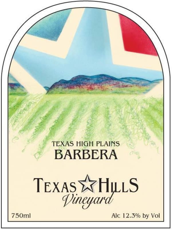 Texas Hills Vineyard Barbera 2010 Front Label