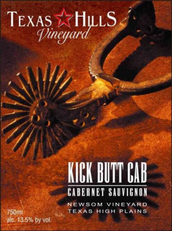 Texas Hills Vineyard Kick Butt Cabernet Sauvignon 2009 Front Label