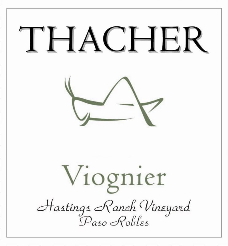 Thacher Winery Hastings Ranch Viognier 2014 Front Label