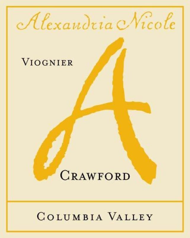 Alexandria Nicole Cellars Crawford Vineyard Viognier 2009 Front Label