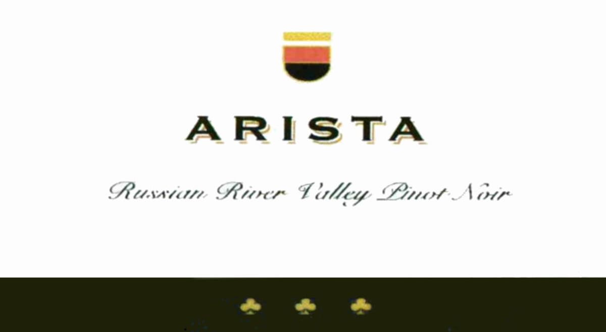 Arista Winery Russian River Valley Pinot Noir 2007 Front Label