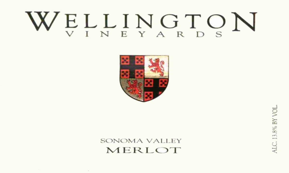Wellington Vineyards Merlot 2009 Front Label