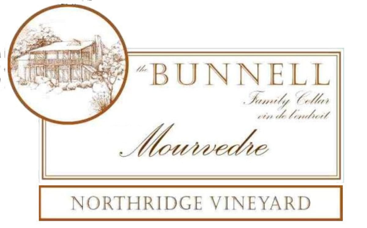 The Bunnell Family Cellar Northridge Vineyard Mourvedre 2007 Front Label