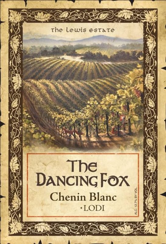The Dancing Fox Winery & Bakery The Lewis Estate Chenin Blanc 2012 Front Label