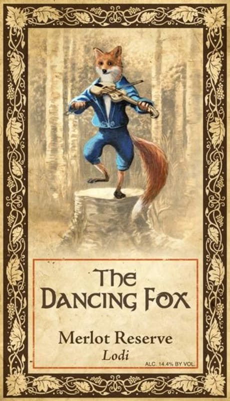 The Dancing Fox Winery & Bakery Reserve Merlot 2012 Front Label