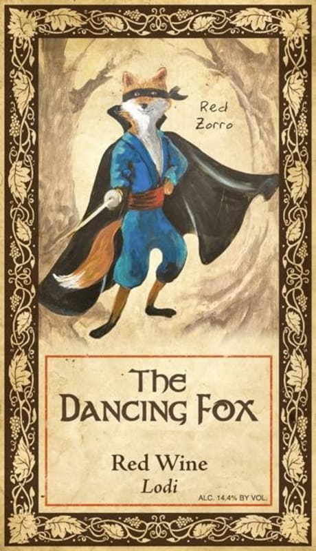 The Dancing Fox Winery & Bakery Red Zorro 2012 Front Label