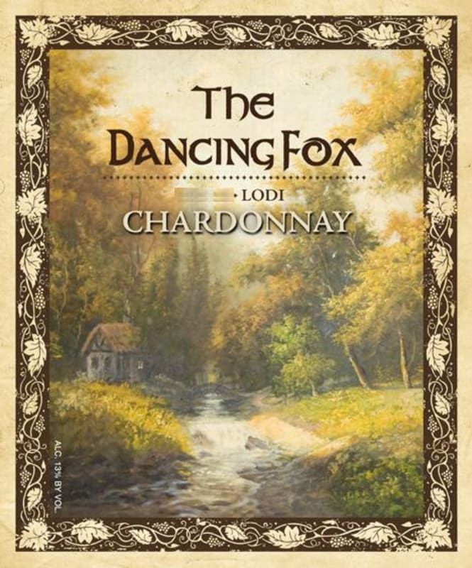 The Dancing Fox Winery & Bakery Chardonnay 2013 Front Label