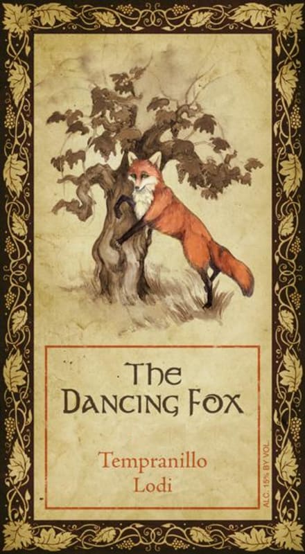 The Dancing Fox Winery & Bakery Tempranillo 2012 Front Label