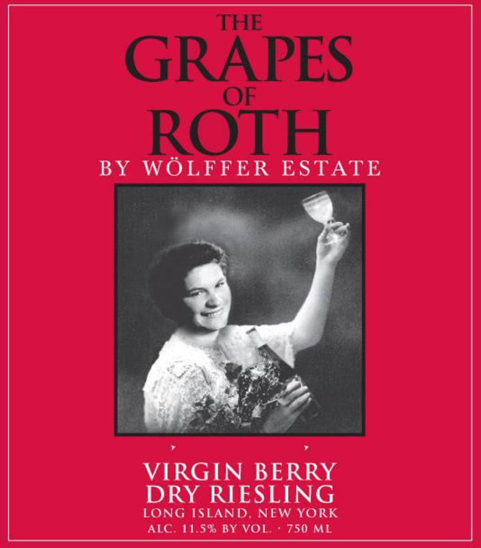 The Grapes of Roth Wolffer Estate Virgin Berry Riesling 2015 Front Label
