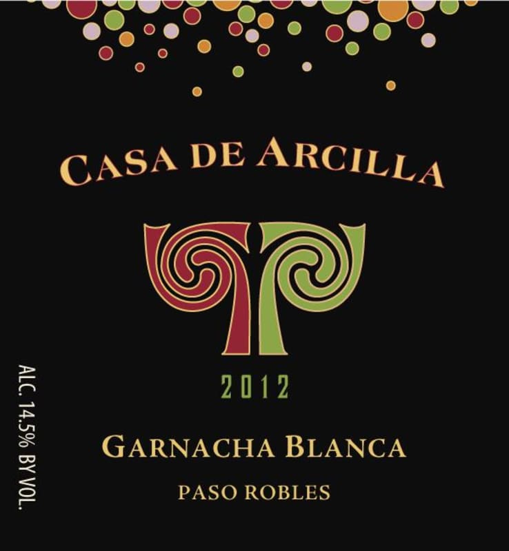 Clayhouse Casa de Arcilla Garnacha Blanca 2012 Front Label
