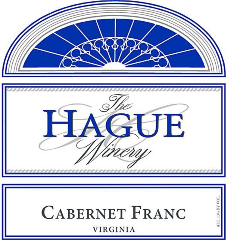 The Hague Winery Cabernet Franc 2013 Front Label