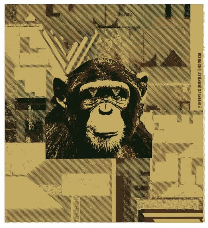 The Infinite Monkey Theorem Petite Sirah 2012 Front Label