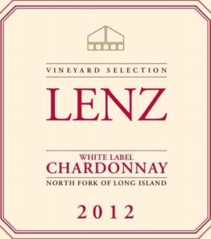 The Lenz Winery White Label Chardonnay 2012 Front Label