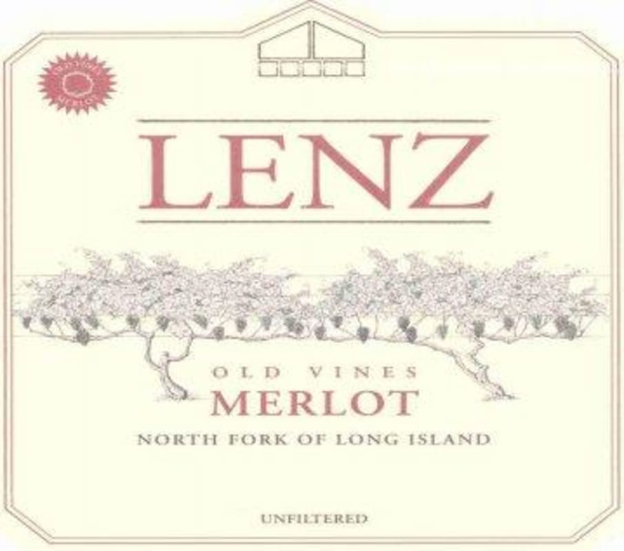 The Lenz Winery Old Vines Merlot 2010 Front Label