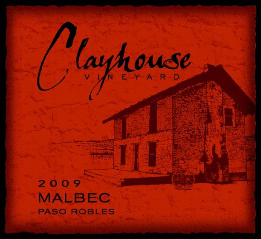Clayhouse Malbec 2009 Front Label