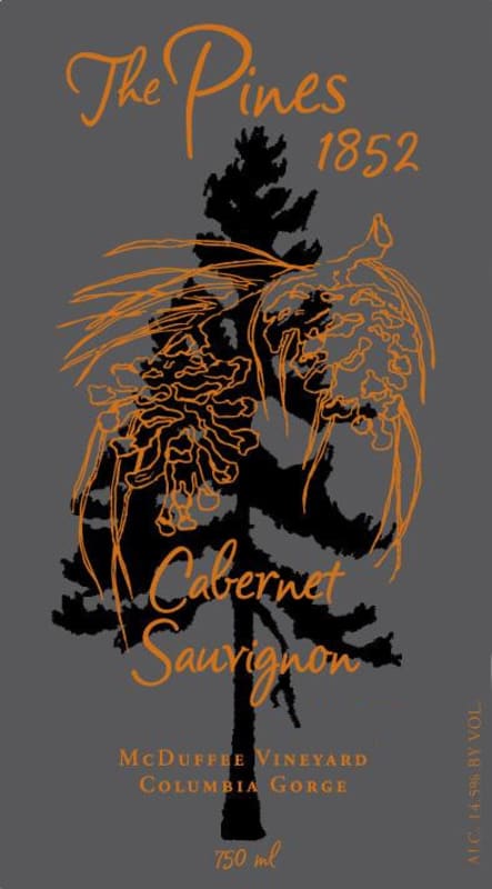 The Pines 1852 McDuffee Vineyard Cabernet Sauvignon 2012 Front Label