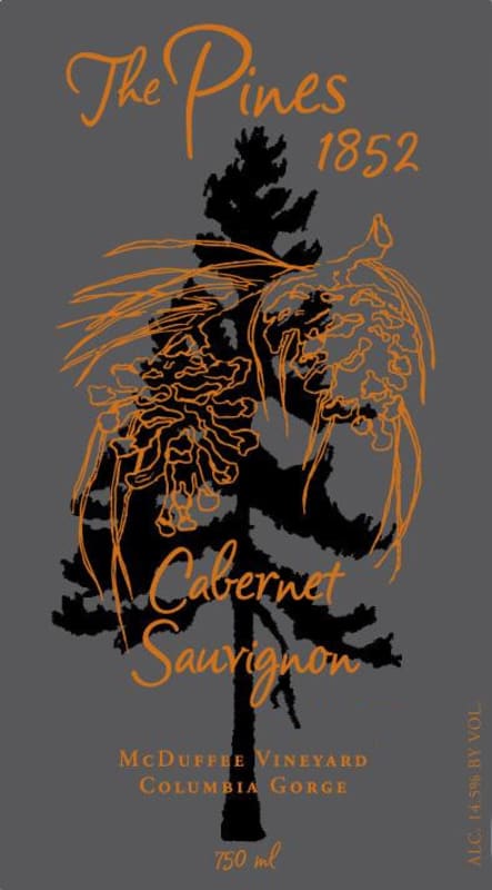 The Pines 1852 McDuffee Vineyard Cabernet Sauvignon 2013 Front Label